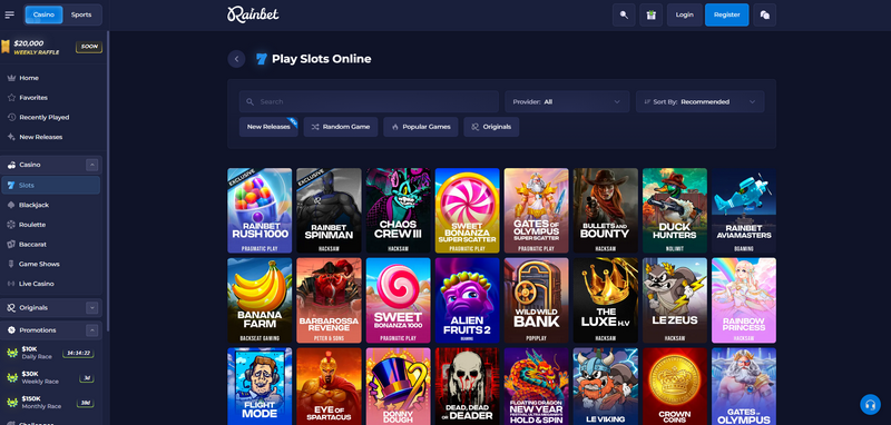 Rainbet Casino site